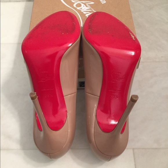 Christian Louboutin Nude Fifi Pumps 100mm - Picture 3 of 4